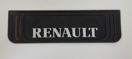 Фото автозапчасти брызговик с надписью Renault 190x650mm Черный выпуклый 3D WINGMAX RV-074