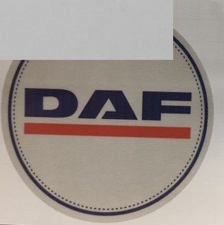 Наклейка люминесцентная D100MM с логотипом DAF WINGMAX UN-106
