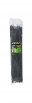 Хомути пластикові чорні 4,8x380 (100шт.) WINSO 248380