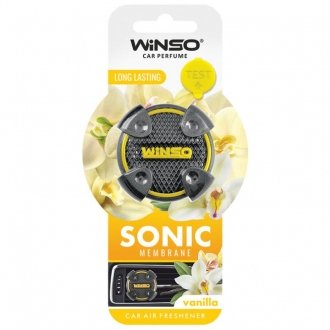 Освіжувач повітря Sonic, мембранний на дефлектор - Vanilla (18шт./ящ.) WINSO 531050