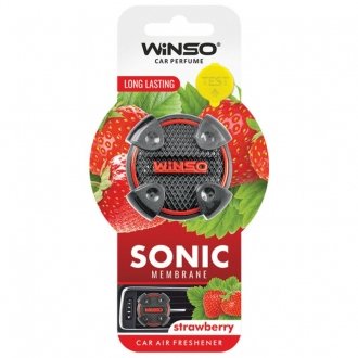 Освіжувач повітря Sonic, мембранний на дефлектор - Strawberry (18шт./ящ.) WINSO 531070 (фото 1)