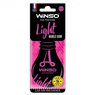 Освіжувач повітря Light, целюлозний ароматизатор, Bubble Gum,(50шт/ящ.) WINSO 532940