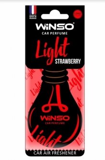 Фото автозапчастини освіжувач повітря Light, целюлозний ароматизатор, Strawberry,(50шт/ящ.) WINSO 533070