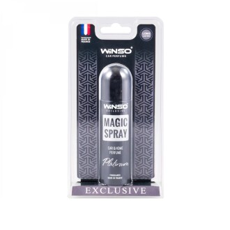 Фото автозапчастини освіжувач повітря в блістерній упаковці Magic Spray Exclusive 30 мл. - Platinum (20шт./уп.) WINSO 534062