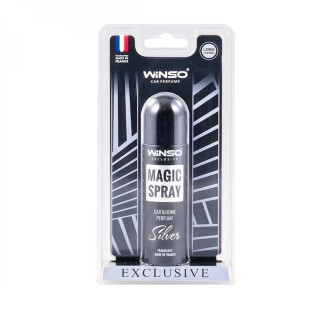 Фото автозапчастини освіжувач повітря в блістерній упаковці Magic Spray Exclusive 30 мл. - Silver (20шт./уп.) WINSO 534092