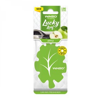 Фото автозапчастини освіжувач повітря Lucky Leaf, целюлозний ароматизатор, Apple (50шт/ящ.) WINSO 537860