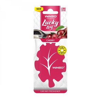 Фото автозапчастини освіжувач повітря Lucky Leaf, целюлозний ароматизатор, Cherry (50шт/ящ.) WINSO 537890