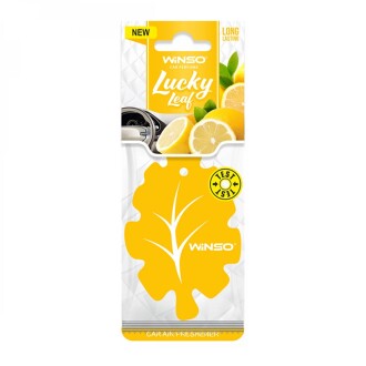 Фото автозапчастини освіжувач повітря Lucky Leaf, целюлозний ароматизатор, Lemon (50шт/ящ.) WINSO 537910