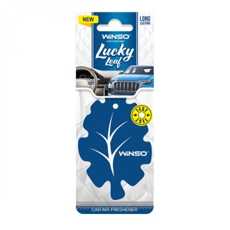 Фото автозапчастини освіжувач повітря Lucky Leaf, целюлозний ароматизатор, New Car (50шт/ящ.) WINSO 537920