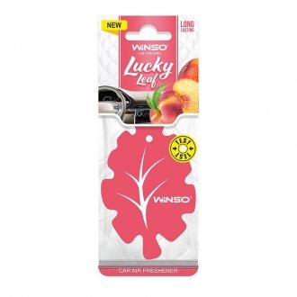 Освіжувач повітря Lucky Leaf, целюлозний ароматизатор, Peach (50шт/ящ.) WINSO 537930