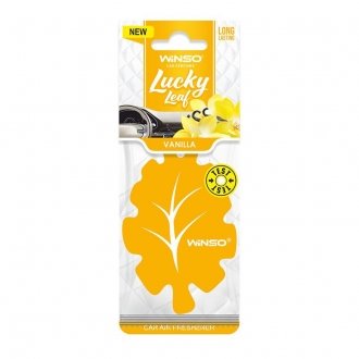 Освіжувач повітря Lucky Leaf, целюлозний ароматизатор, Vanilla (50шт/ящ.) WINSO 537970 (фото 1)