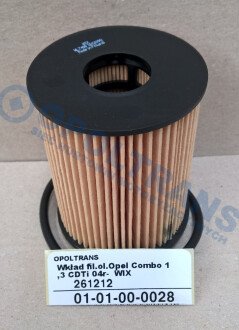 Фото автозапчасти wkЕ‚ad fil.ol.Opel Combo 1,3 CDTi 04r- WIX WIX FILTERS 0101000028