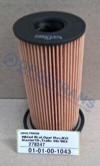 Фото автозапчасти wkЕ‚ad fil.ol.RVI Master,Opel Movano 10-16r- WIX WIX FILTERS 0101001043