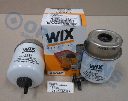 Фото автозапчасти паливний фільтр Filtr pal.separ.Caterpillar WIX WIX FILTERS 0102000857