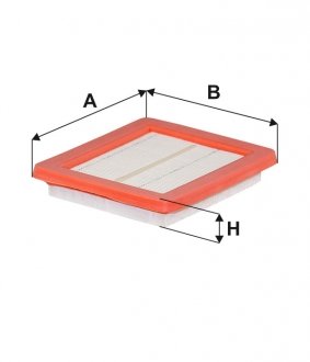 Фото автозапчасти фильтр воздушный BIG A, AMSOIL, GREYFRIARS, BRIGGS &amp; STRATTON 133x113x23mm WIX FILTERS 42420