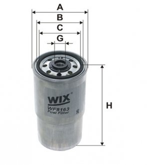 Топливный фильтр BMW 3 (E36), 5(E34) 2.5D 09.91-02.98 WIX FILTERS WF8163