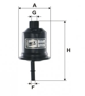 Фото автозапчастини паливний фільтр MITSUBISHI GALANT VI 2.0/2.5 09.96-10.04 WIX FILTERS WF8235