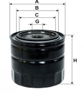 Масляный фильтр, наружный, наружный диаметр: 93, VOLVO 340-360, 440, 460, 480 1.4-2.0 08.82-12.96 WIX FILTERS WL7207