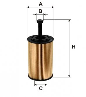 Масляный фильтр, Материал фильтра, наружный диаметр: 59; PEUGEOT 106 II, 206, 306 1.1-2.0 04.93- WIX FILTERS WL7299