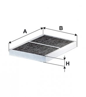 Фото автозапчастини фільтр салону із елементами активованого вугілля Renault C, K, T; VOLVO FH II, FH16 II, FM, FM II, FMX, FMX II 04.10- WIX FILTERS WP10329