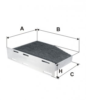 Фото автозапчасти фильтр салона с элементами активированного угля AUDI A3, Q3, TT; SEAT ALHAMBRA, ALTEA, ALTEA XL, LEON, TOLEDO III; SKODA OCTAVIA II, SUPERB II, YETI; Volkswagen BEETLE, CADDY ALLTRACK 1.0-Electric 02.03- WIX FILTERS WP9147