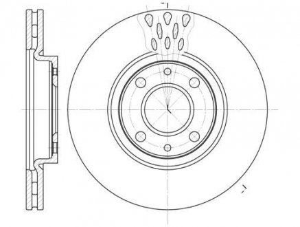 Диск тормозной передний (кратно 2) (Remsa) Fiat Doblo I Linea Qubo / PSA Nemo Bipper (D6443.10) WOKING D644310