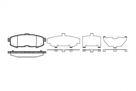 Колодки тормозные дисковые задние MAZDA MPV II (LW) 2.0 DI (02-06) WOKING P1060300 (фото 1)