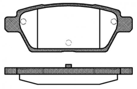 Колодки тормозные диск. задн. (пр-во Remsa) Mazda 6 I WOKING P10953.10 (фото 1)