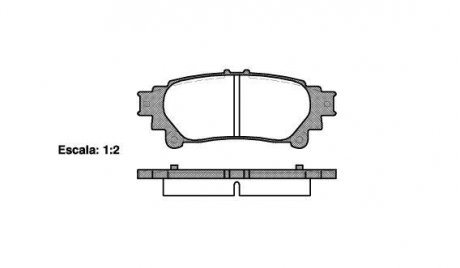 Колодки тормозные дисковые задние Lexus Gs (grl1_, gwl1_) 2.5 11-,Lexus Gs (grl1 WOKING P1295300 (фото 1)