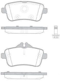 Фото автозапчасти колодки гальмівні WOKING P14033.10