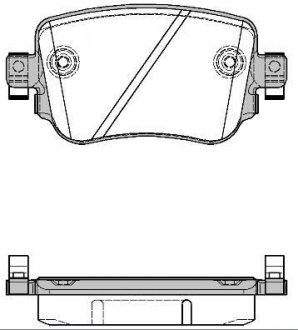 Гальмівні колодки зад. Octavia III/Sharan/Audi Q3 12- (TRW) WOKING P14493.08 (фото 1)