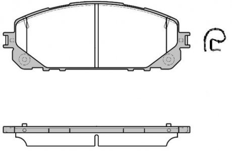 Фото автозапчастини колодки тормозные диск. перед. (Remsa) Jeep Cherokee 13> WOKING P17133.00