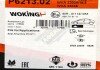 Фото автозапчастини гальмівні колодки перед. T4 2.5TDI 96-03 (R15)(з датчиком) P6213.02 WOKING P621302 (фото 7)