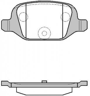 Фото автозапчастини колодки тормозные дисковые задние Citroen Nemo 1.4 08-,Citroen Nemo 1.4 09- (P62 WOKING P627300