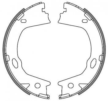 Фото автозапчастини колодки тормозные барабанные задние Hyundai Grandeur 2.2 03-,Hyundai Grandeur 3. WOKING Z465700