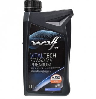 Фото автозапчастини трансмісійна олія VITALTECH 75W-80 MV PREMIUM Wolf 1048400