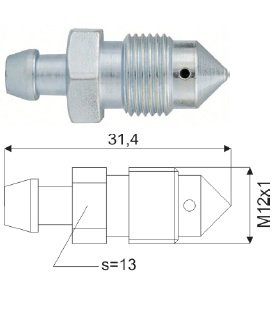 Фото автозапчасти металевий штуцер WP 5-300-0040