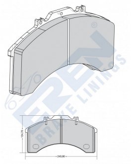 Фото автозапчасти колодки тормозные WVA 29011 IVECO (+ датчики) WRest WD-525