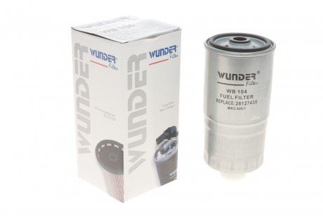 Фільтр паливний Volkswagen/Audi 1.6/1.9D/TD WUNDER WB 104 (фото 1)