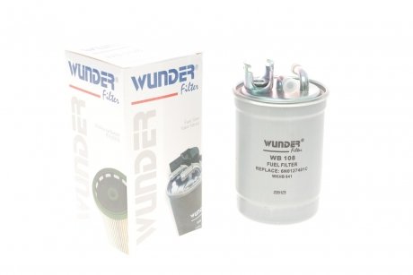 Фильтр топливный Volkswagen Caddy 1.9SDI/TDI -03 WUNDER WB 108 (фото 1)