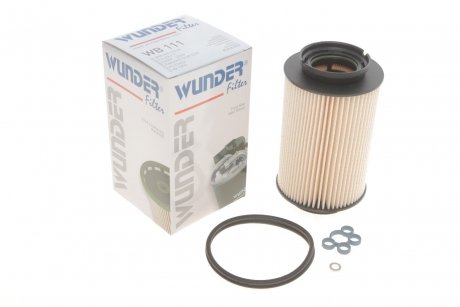 Фільтр паливний Volkswagen Caddy 1.9TDI-2.0SDI (5 болтів) WUNDER WB 111 (фото 1)