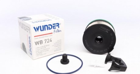 Фільтр паливний Mercedes OM654 / Sprinter OM 651 18- WUNDER WB 724 (фото 1)