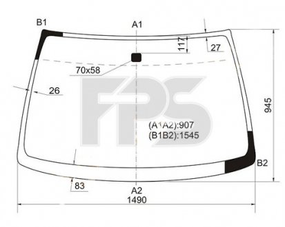 Фото автозапчасти лобовое стекло NISSAN MAXIMA 00-06 XINYI GS 5005 D11