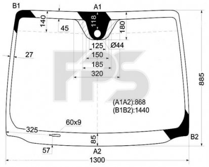 Фото автозапчастини лобове скло NISSAN NOTE 06-10 XINYI GS 5013 D11