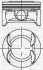 Фото автозапчасти поршень с кольцами і пальцем (размер отв. 79 / STD) OPEL ASTRA J 1.6 (4цл.) (A16XER) YENMAK 31-04231-000 (фото 1)
