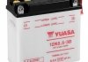 Акумулятор Кислота/Обслуговується/Пусковий 12В 5,5Ah 55А R+ вентиляція з правої сторони 135x60x130 Сухозаряджений без електроліту APRILIA ETX, RX, TUAREG; GILERA APACHE, ARIZONA 25-650 YUASA 12N5.5-3B YUASA (фото 4)