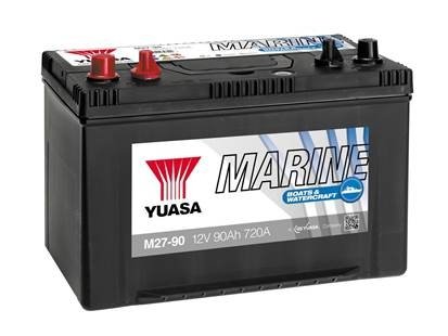 Фото автозапчасти аккумулятор 12V 90Ah/720A Active Marine Start (L+ стандартный полюс + резьба) 304x173x225 B1 (силовой) YUASA M27-90S