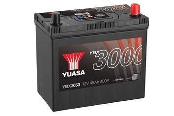 Акумулятор 12V 45Ah/400A YBX3000 SMF (P+ standard) 238x129x225 B00 (стартерний) YUASA YBX3053