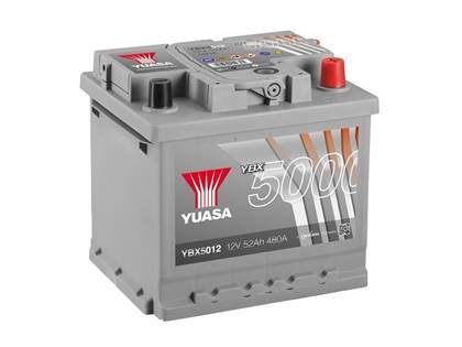 Аккумулятор 12V 54Ah/500A YBX5000 Silver High Performance SMF (стандарт P+) 207x175x190 B13 (стартер) YUASA YBX5012 (фото 1)