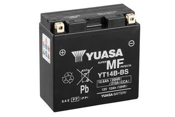 МОТО 12V 12,6Ah MF VRLA Battery YT14B-BS(сухозаряжений) YUASA YT14BBS